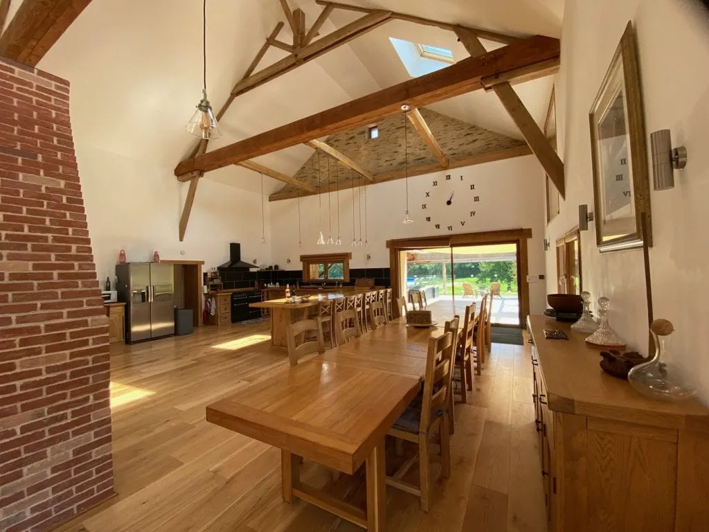 Kitchen and Banquet table