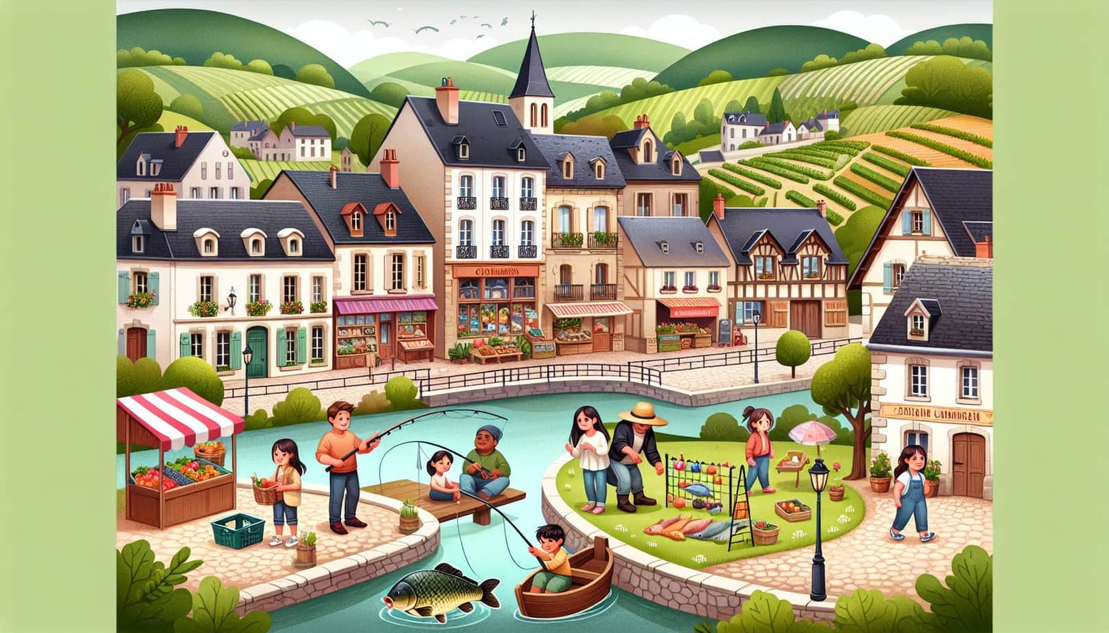 Exploring local towns and villages in France