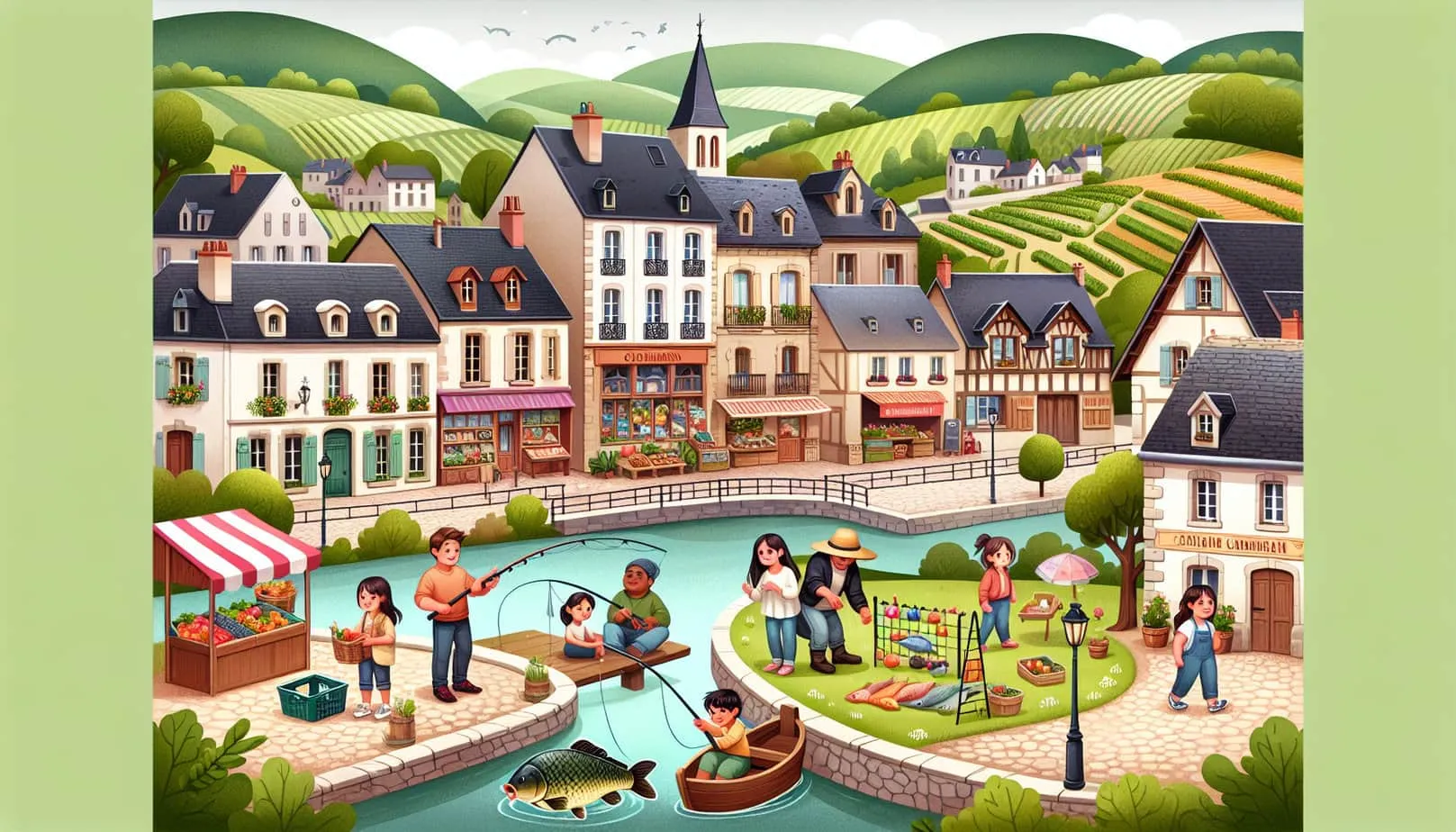 Exploring local towns and villages in France