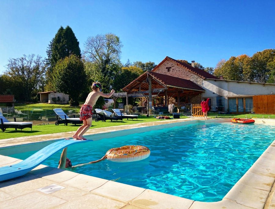 private heated pool