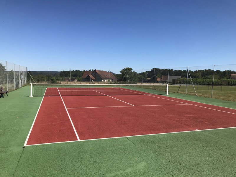 French gite with pool and tennis court