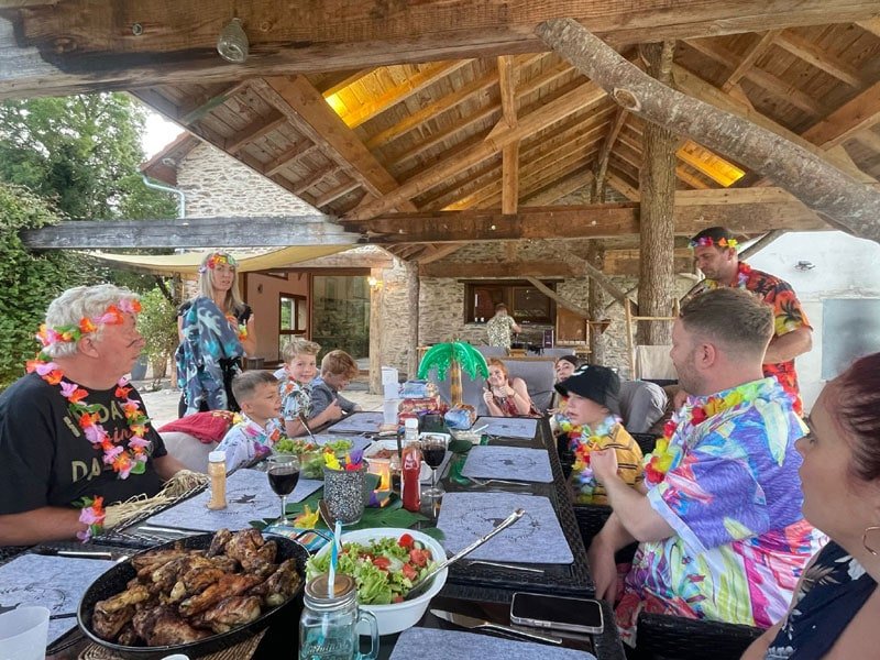 rentals dordogne dinner
