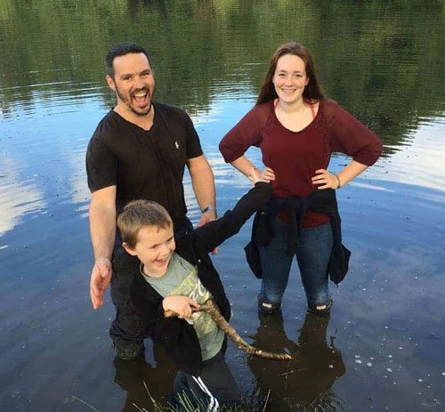 slower pace kids in lake